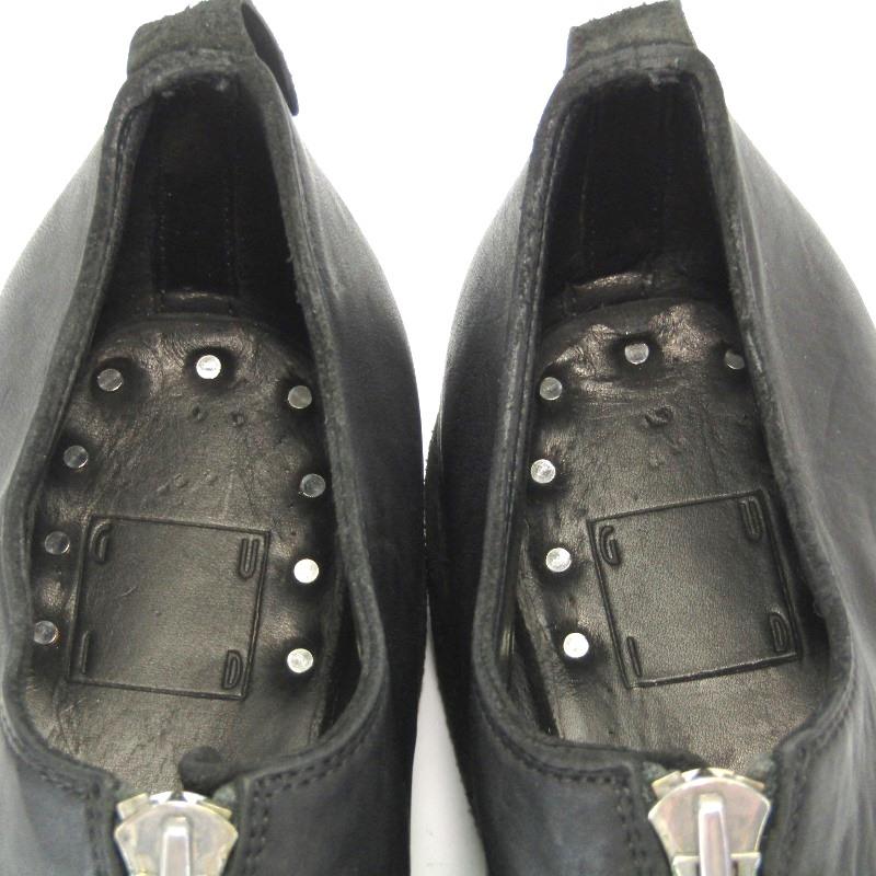 美品 GUIDI グイディ 43 デコルテソールシューズ ホースレザー 美品 GUIDI グイディ 43 デコルテソールシューズ ホースレザー
