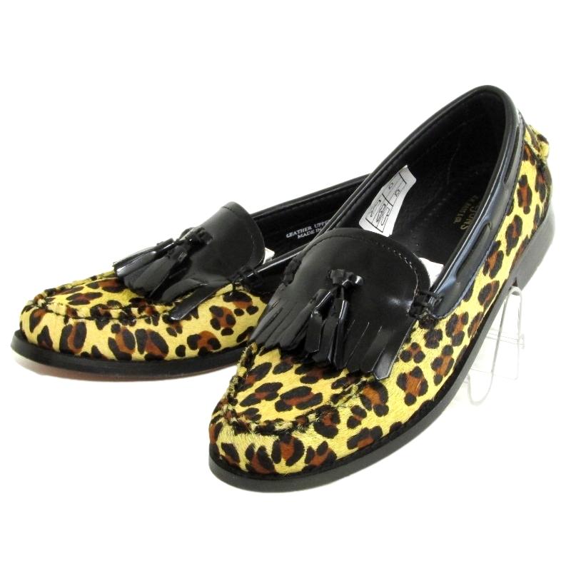 未使用試着】G.H.BASS ジーエイチバス レオパード ローファー 24 未