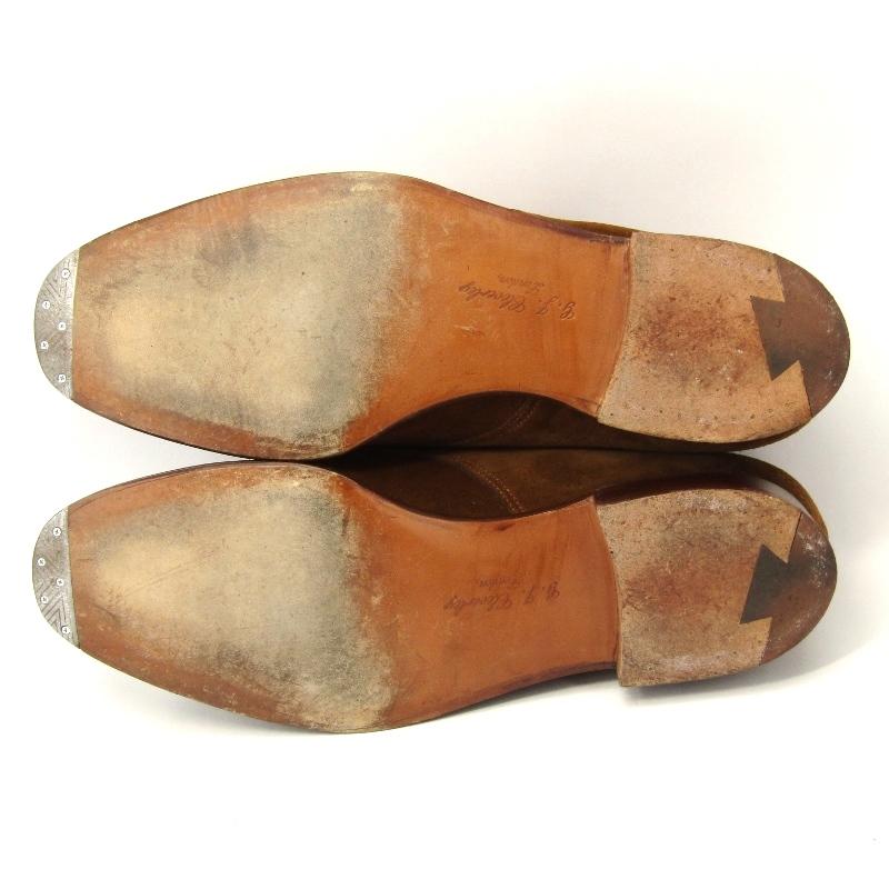 美品 George Cleverley ジョージクレバリー UK7.5E プレーントゥ 美品 George Cleverley ジョージクレバリー UK7.5E プレーントゥ