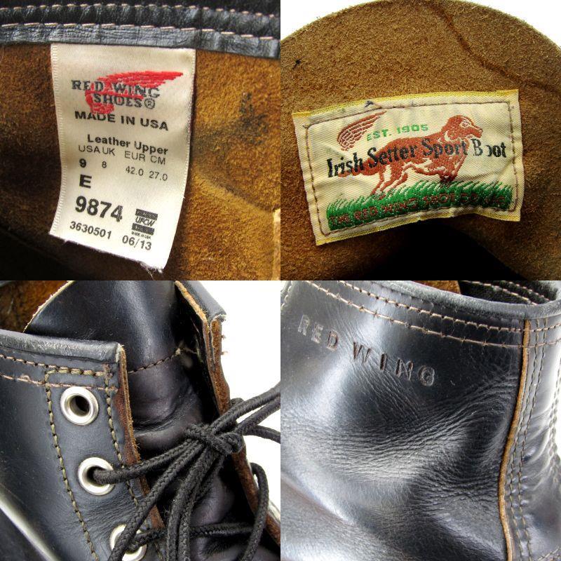 RED WING SHOES REDWING レッドウィング US9E 27cm モックトゥ 9874 