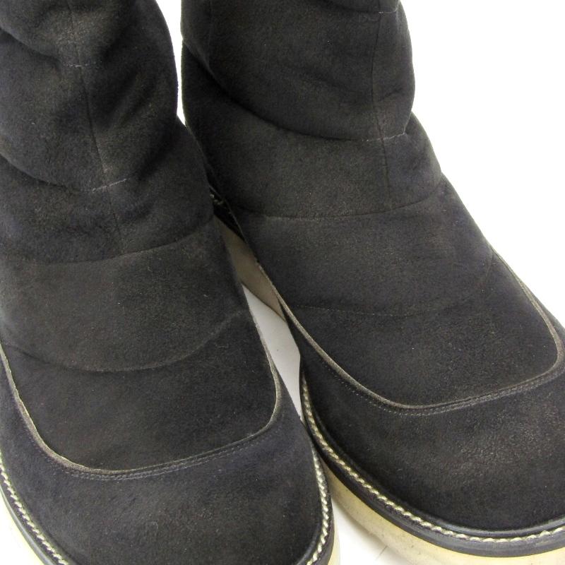 wjk ダブルジェイケイ 41 ペコスブーツ hotair boots 防寒 中綿 シュレープ 日本製 モアフレックスソール 黒 スエード