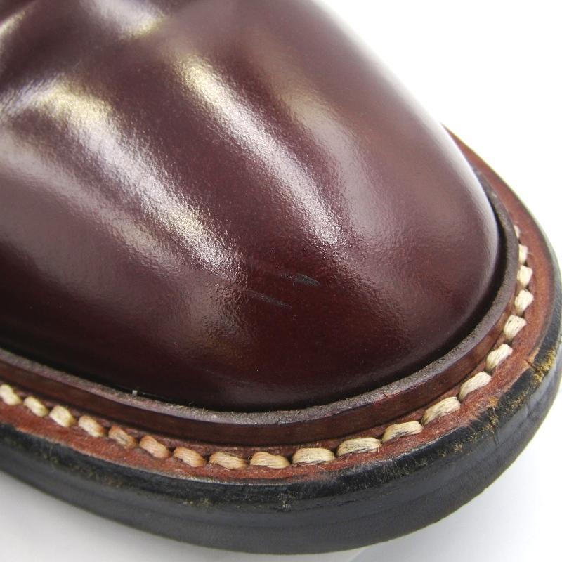 REGAL × GLAD HAND リーガル グラッドハンド 25cm チャッカブーツ 631S ガラスレザー プレーントゥ ダークブラウン 10007019 REGAL × GLAD HAND リーガル グラッドハンド 25cm チャッカブーツ 631S ガラスレザー プレーントゥ ダークブラウン 10007019