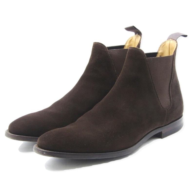 CROCKETT&JONES 美品 クロケット&ジョーンズ UK10E サイドゴアブーツ  