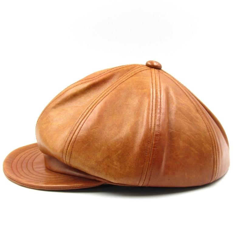 Radiall ラディアル ホースハイド レザーキャスケット 帽子 馬革 RADIALL ラディアル キャスケット ホースレザー 8パネル 馬革