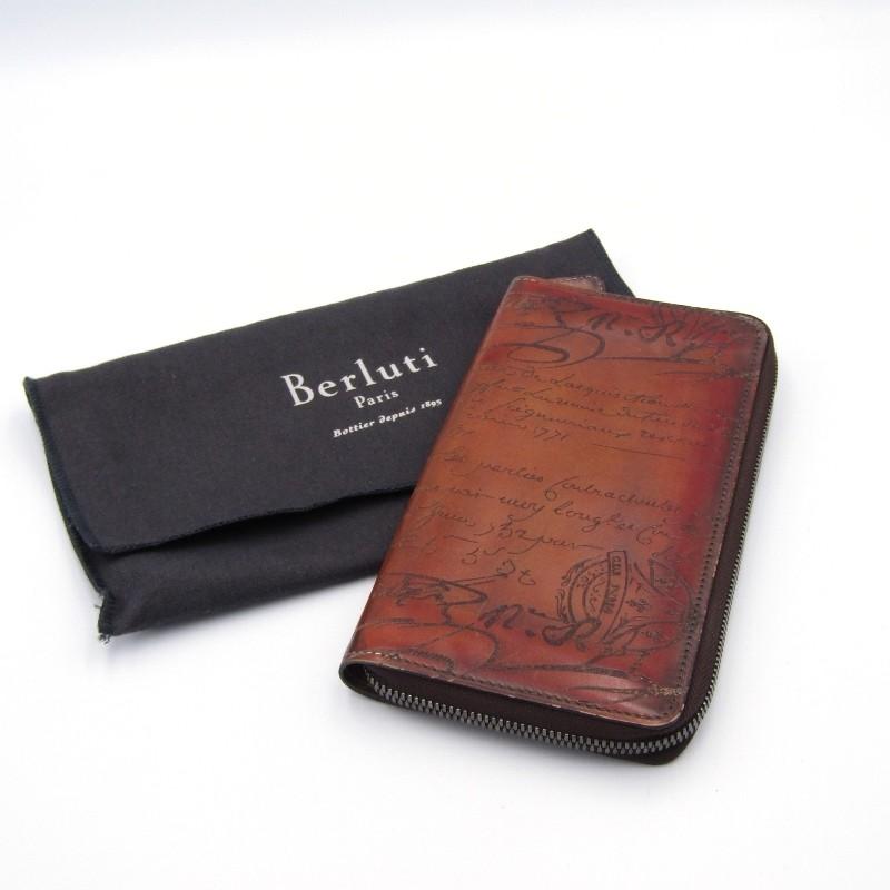 Berluti ベルルッティ 長財布 カリグラフィ ラウンドファスナー ジップ