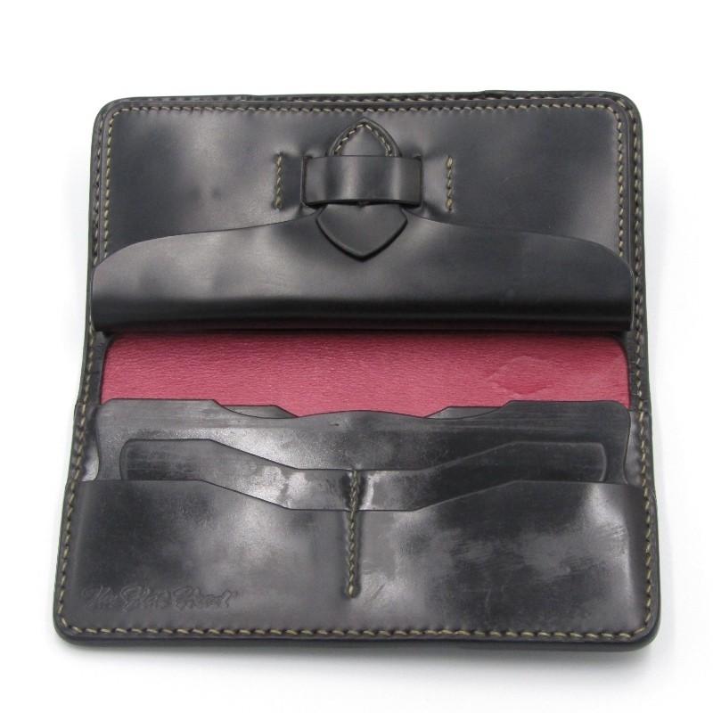 良品】THE FLAT HEAD／フラットヘッド レザーウォレット／ブラック