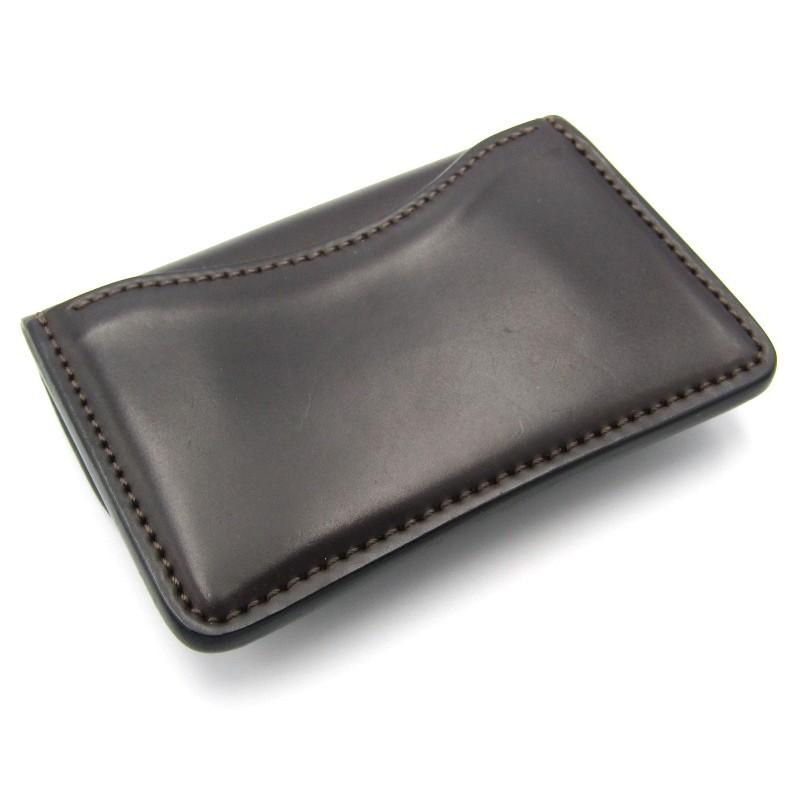 ワイルドスワンズ、タング、国産コードバン、チョコ 多機能コインケース《タング》シェルコードバン｜WILDSWANS