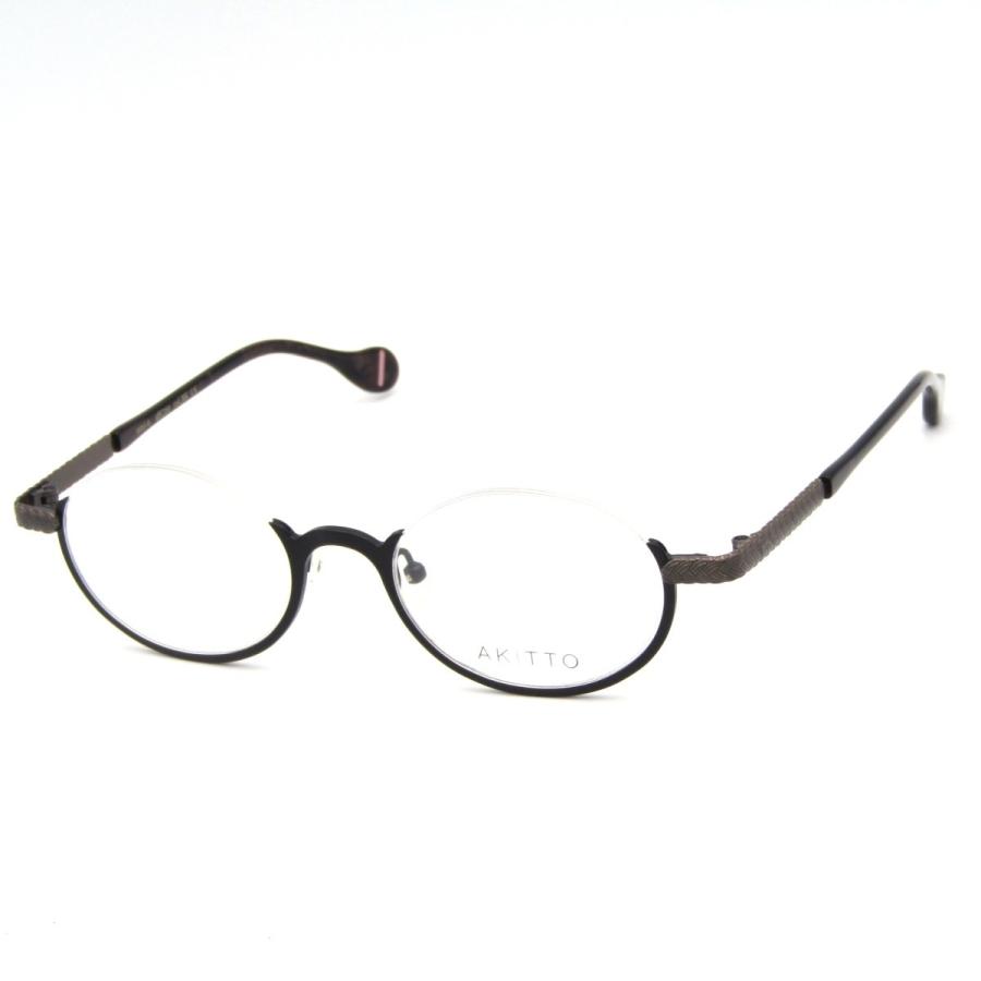未使用 AKITTO アキット メガネフレーム ami-n オーバル アンダーリム FLEYE ブラック 黒 メガネ 眼鏡 サングラス 中古  15000284 :15000284:クラシック - 通販 - Yahoo!ショッピング