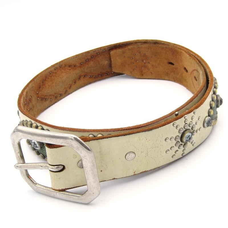 美品】HTC/エイチティーシー/レザー 本革/スタッズ/スティングレイ