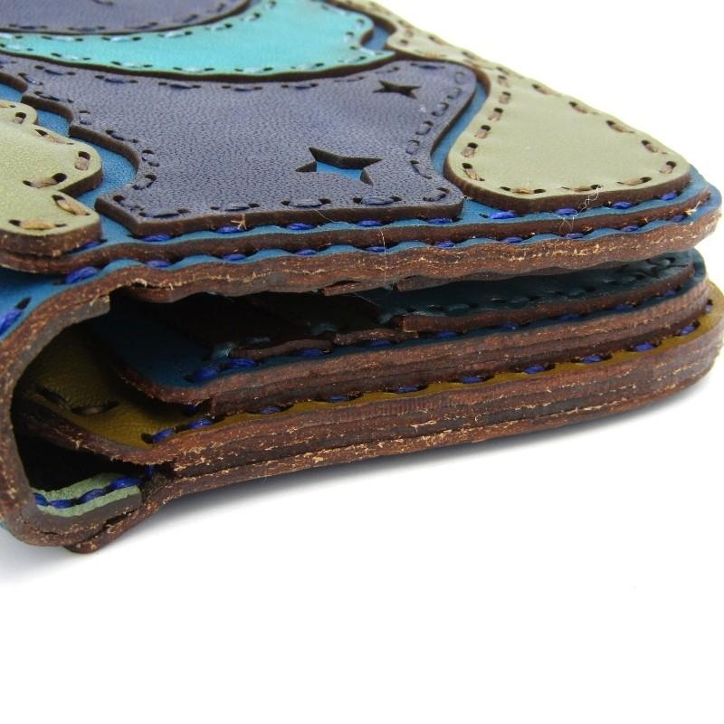 ojaga design 美品 オジャガデザイン 長財布 NAOS ナオス 三日月 八芒 