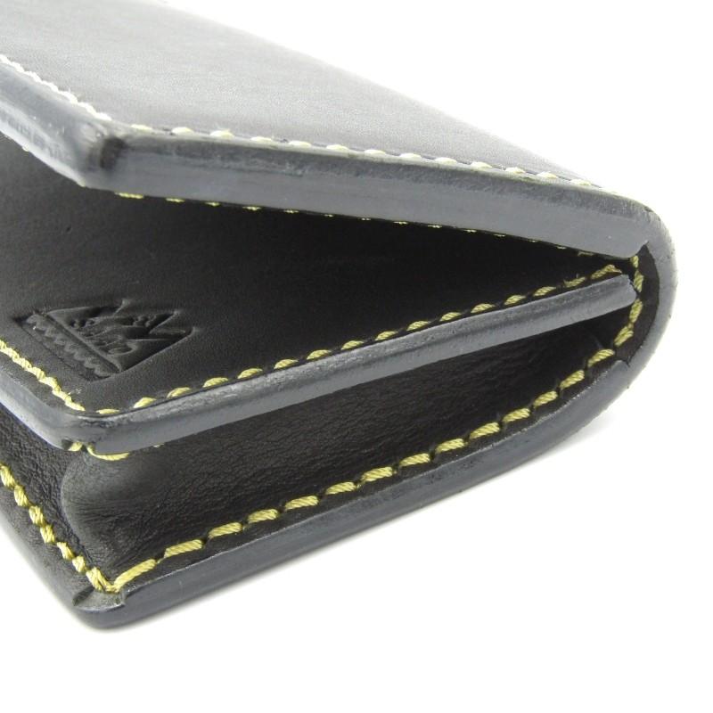 美品 SAAD サード カードケース サドル CC-2-CH マチ付き ブラック 黒  