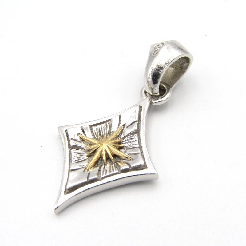 美品 SAAD サード ペンダント 太陽神 シルバー925 ネックレストップ  