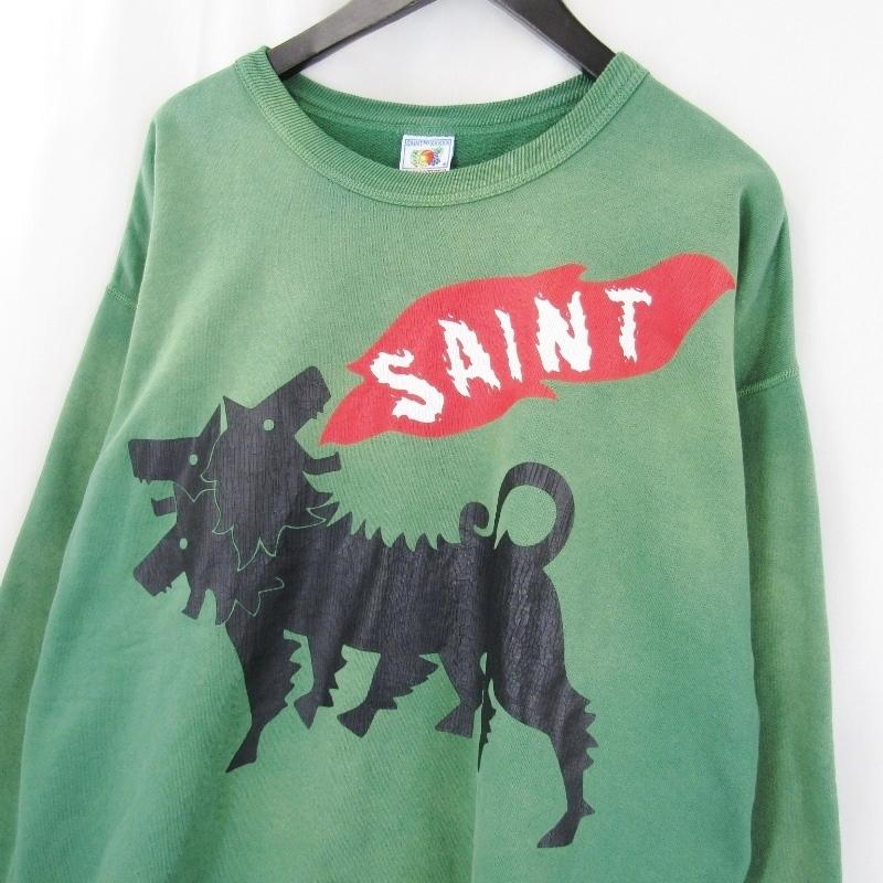美品 SAINT Mxxxxxx セントマイケル スウェット SM-A23-0000-021 CREW  