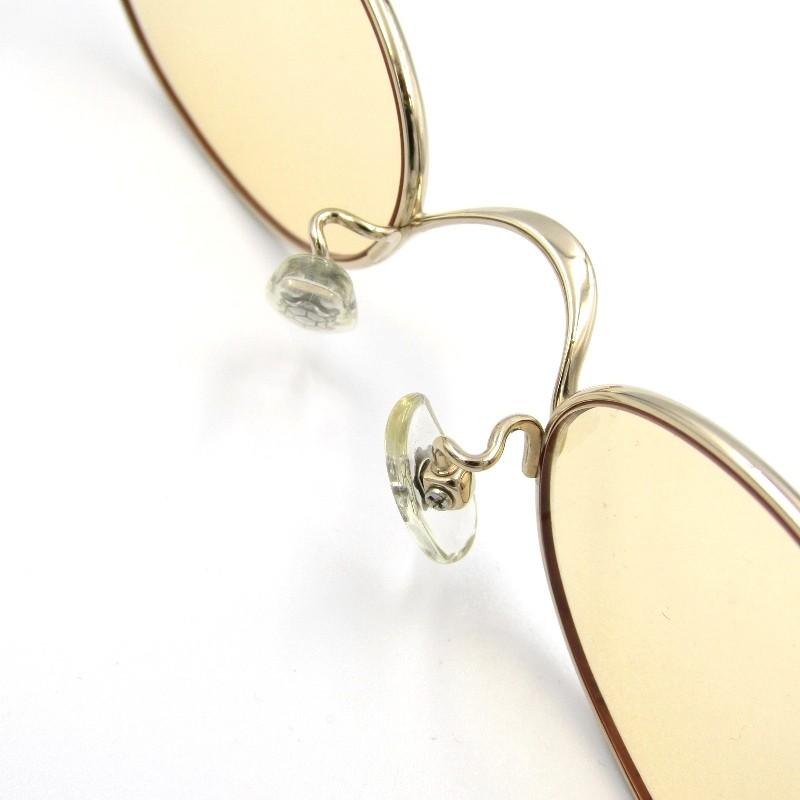 999.9 フォーナインズ メガネフレーム S-50T オーバル ゴールド系  