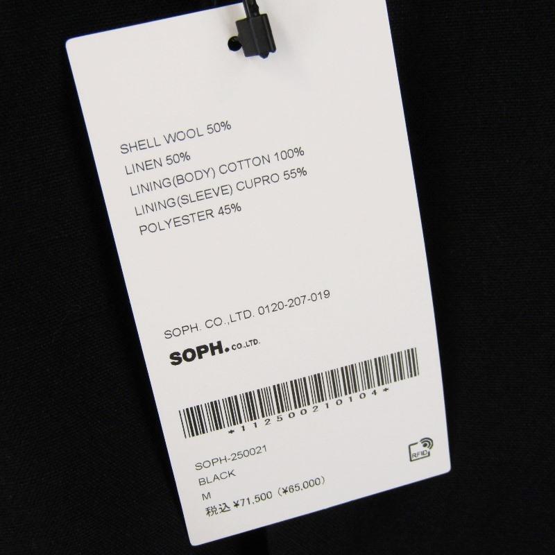 未使用 SOPHNET. ソフネット LINEN WOOL RELAX FIT 1BUTTON BLAZER