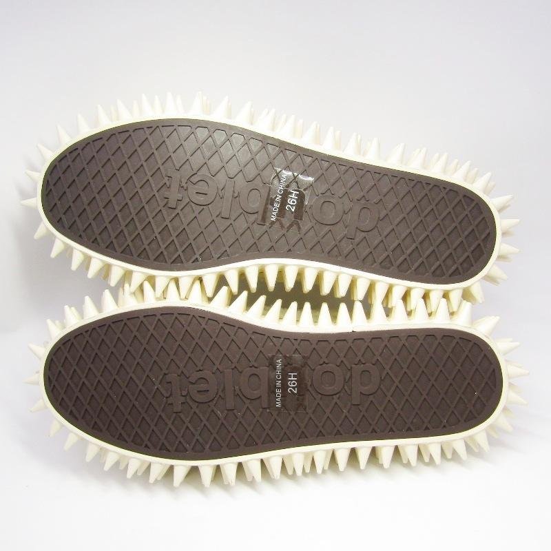 未使用 doublet ダブレット 26.5cm SPIKY CANVAS SNEAKER 25SS60FT67