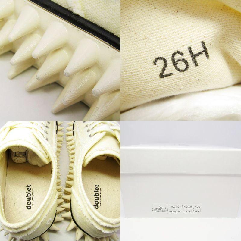 未使用 doublet ダブレット 26.5cm SPIKY CANVAS SNEAKER