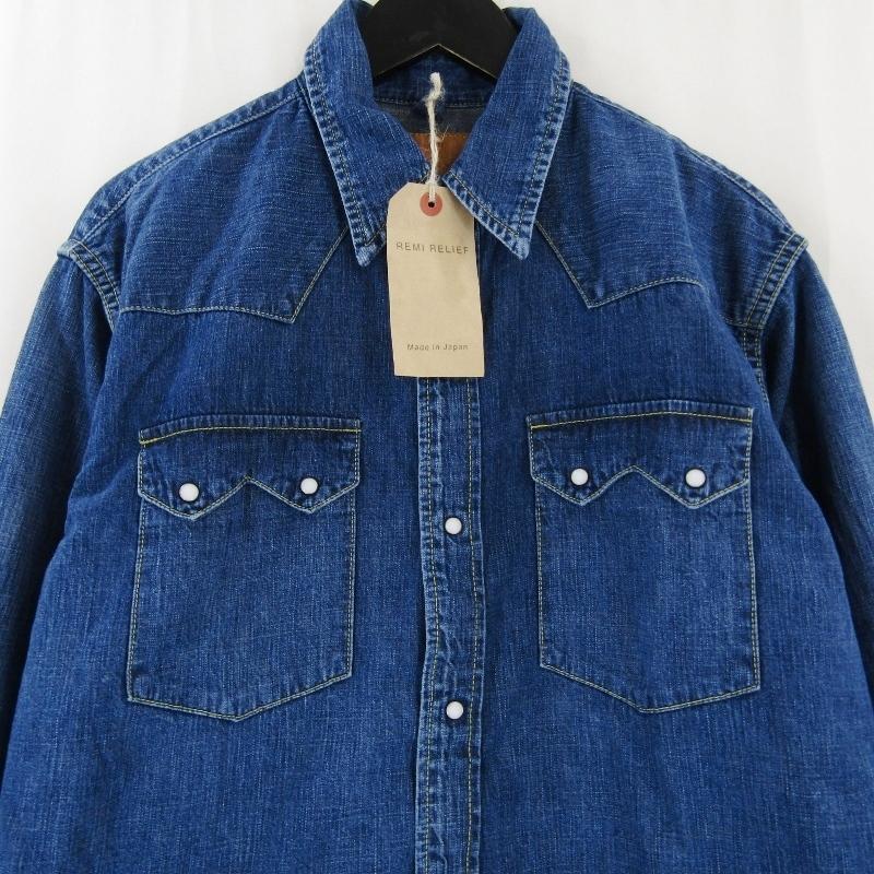 REMI RELIEF 未使用 レミレリーフ デニムシャツ RN29373056 長袖シャツ
