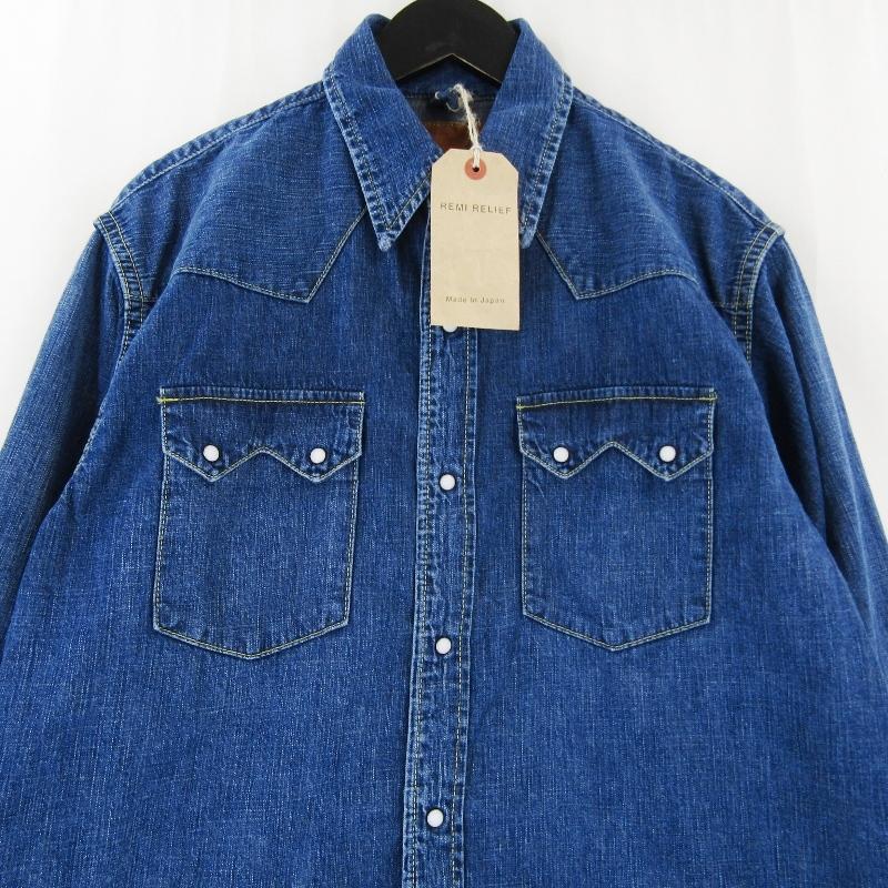 REMI RELIEF（レミ レリーフ） 未使用 デニムシャツ RN29373056 長袖