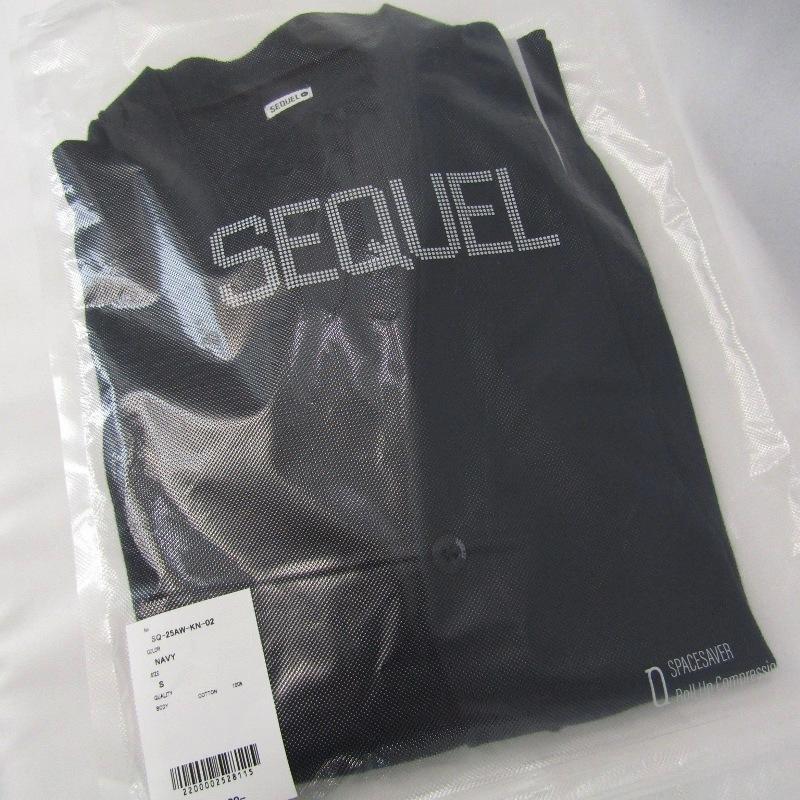 美品 SEQUEL シークエル カーディガン SQ-25AW-KN-02 KNIT CARDIGAN