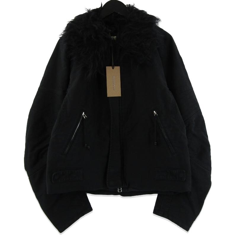 未使用 NVRFRGT ネヴァーフォーゲット PADDED SHEARING COLLAR BIKER