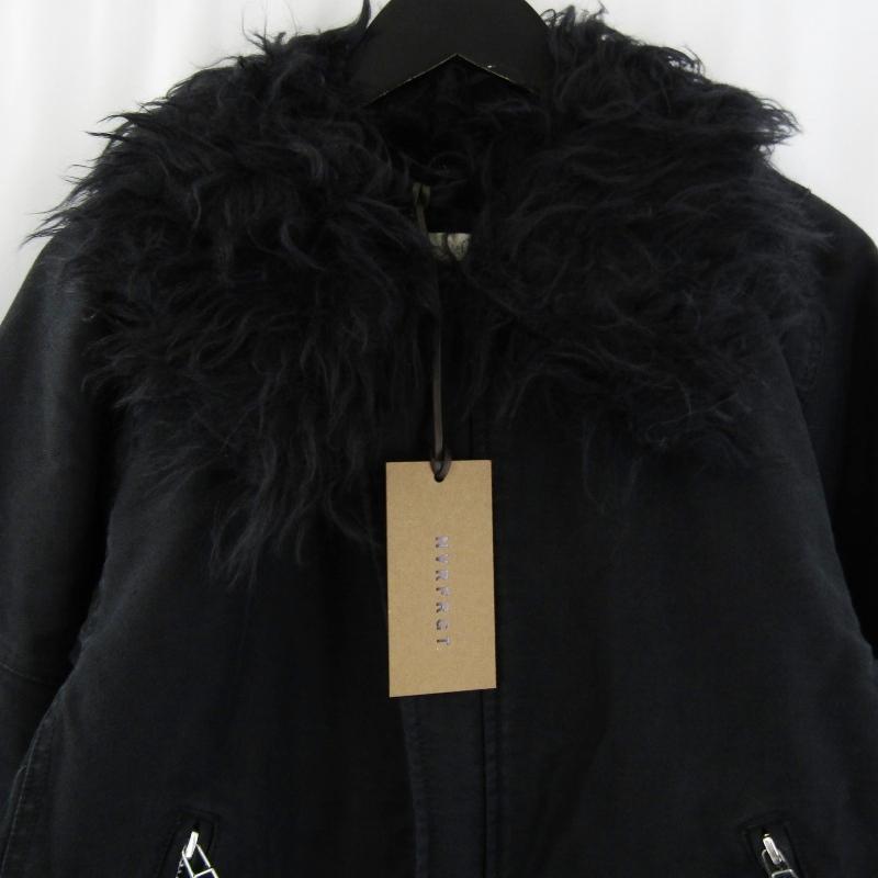 未使用 NVRFRGT ネヴァーフォーゲット PADDED SHEARING COLLAR BIKER