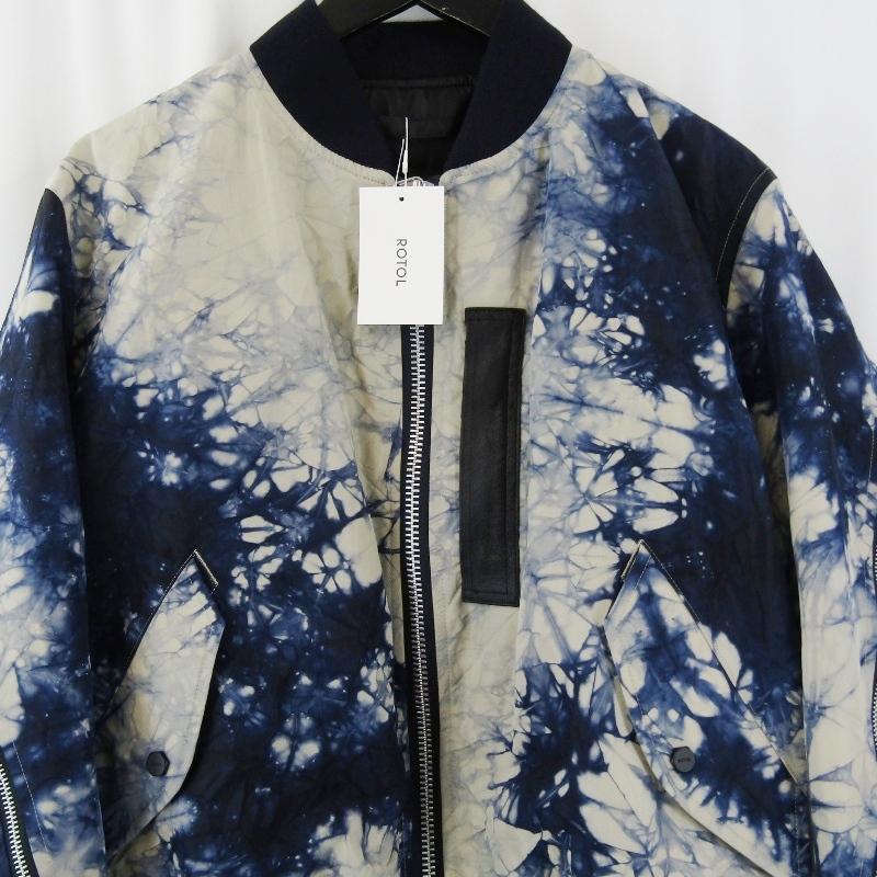 未使用 ROTOL ロトル MARBLE DYE BOMBER BLOUSON R25AWONY08M 25AW