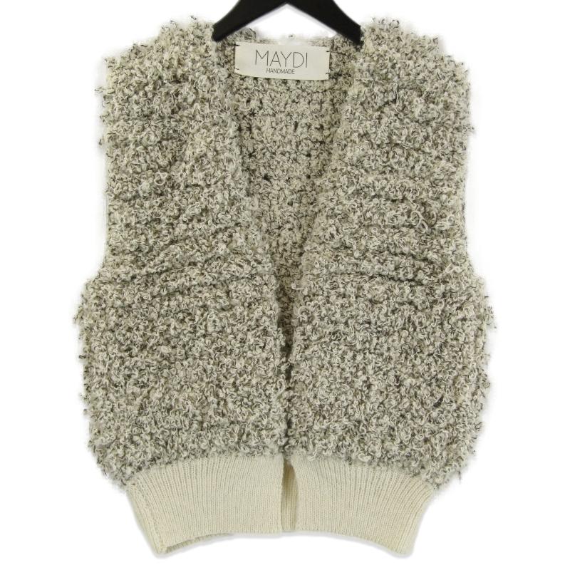 美品 MAYDI マイディ ニット ベスト 27-12-55-12011 ラマ ウール