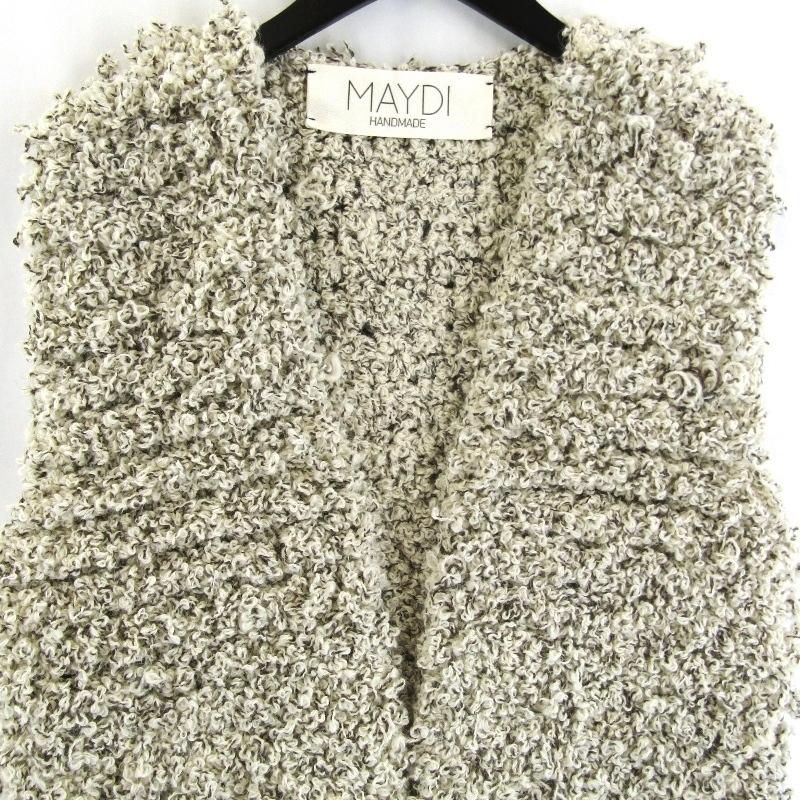 美品 MAYDI マイディ ニット ベスト 27-12-55-12011 ラマ ウール