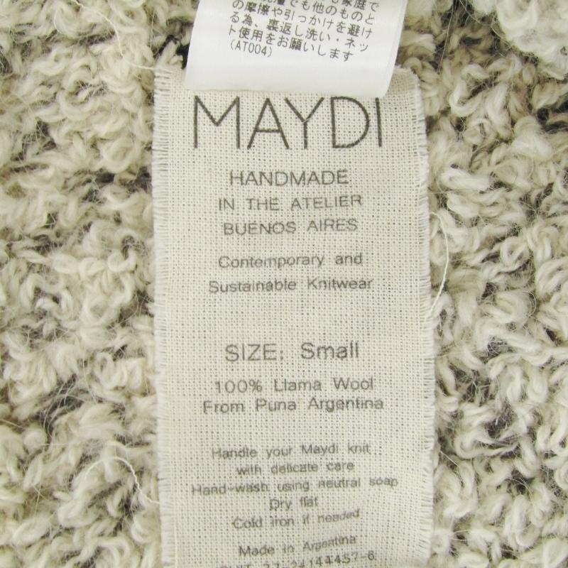 美品 MAYDI マイディ ニット ベスト 27-12-55-12011 ラマ ウール