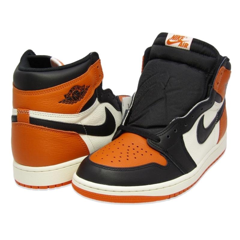 エアジョーダン1 レトロ HIGH OG メンズシューズ　オレンジ/ブラック NIKE（ナイキ） 未使用 28.5cm AIR JORDAN 1 RETRO HIGH OG SHATTERED