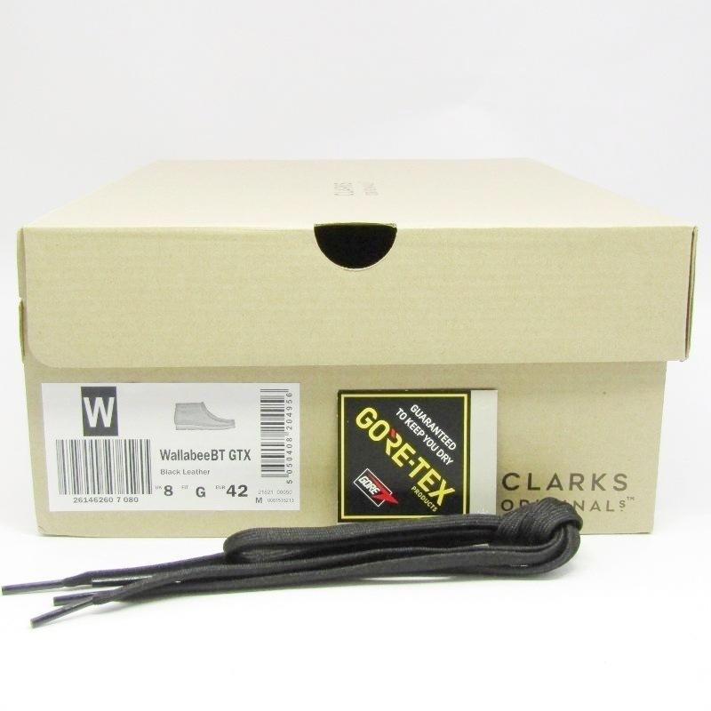 Clarks（クラークス） 未使用 UK8G WallabeeBT GTX 26146260 シボ革