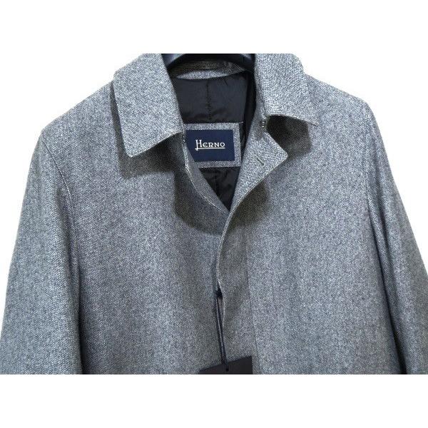 HERNO ヘルノ ウール ステンカラーコート 美品 706935 グレー 48 