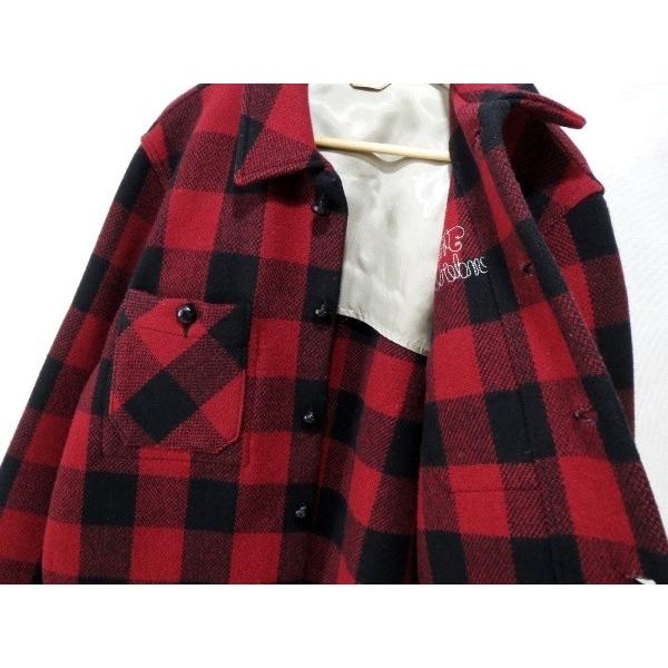 【本物、当時物】テンダーロイン 赤黒チェックバッファロージャケットM TENDERLOIN テンダーロイン T-LUMBER JACKT バッファロー