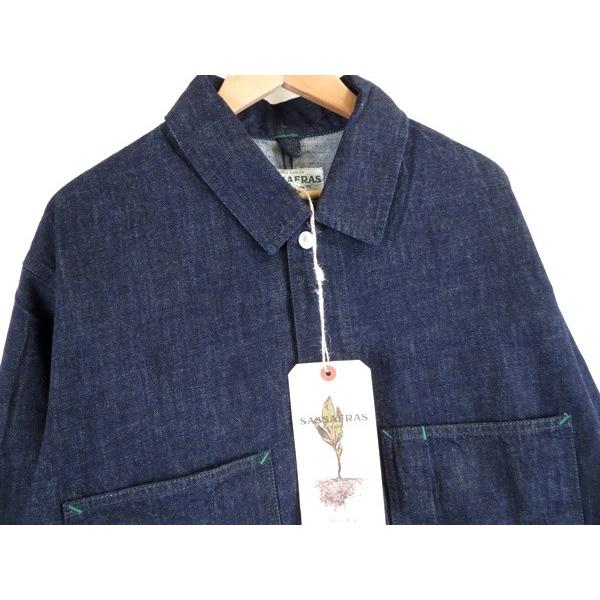 未使用 SASSAFRAS ササフラス TRANSPLANT JACKET 9oz Denim L トランス 