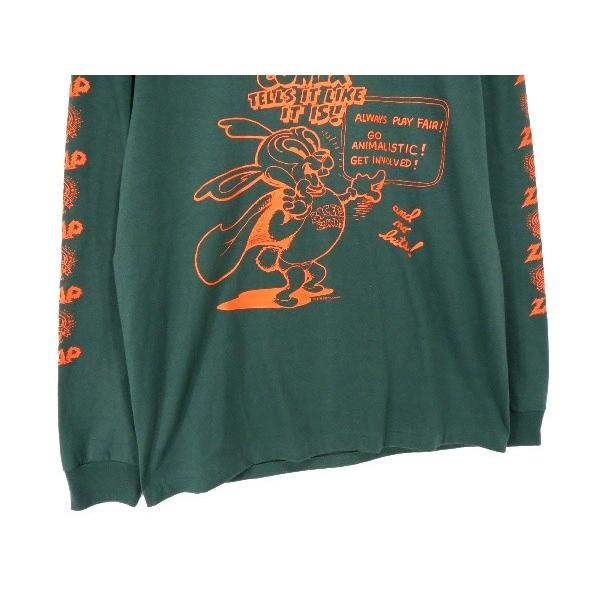 未使用 COOTIE クーティー 17SS 長袖プリントTee Tシャツ Print