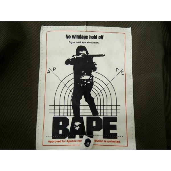 アベイシングエイプ　A BATHING APE ミリタリー　m-65 BAPE × undefeated M65 military jacket ABC camo green A