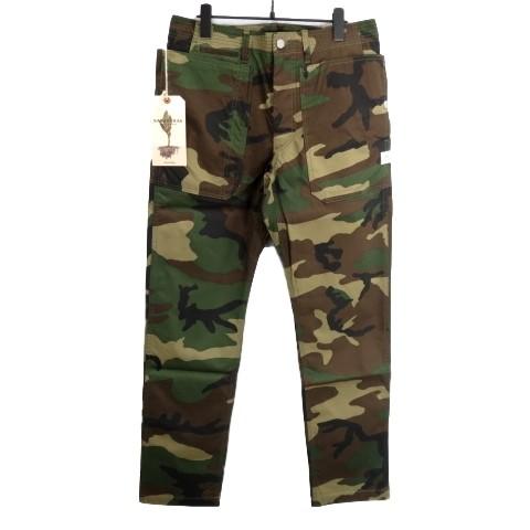 未使用 SASSAFRAS ササフラス FALL LEAF SPRAYER PANTS SF-181312 フォールリーフスプレイヤーパンツ カモ柄 M タグ付き メンズ  中古 20010356