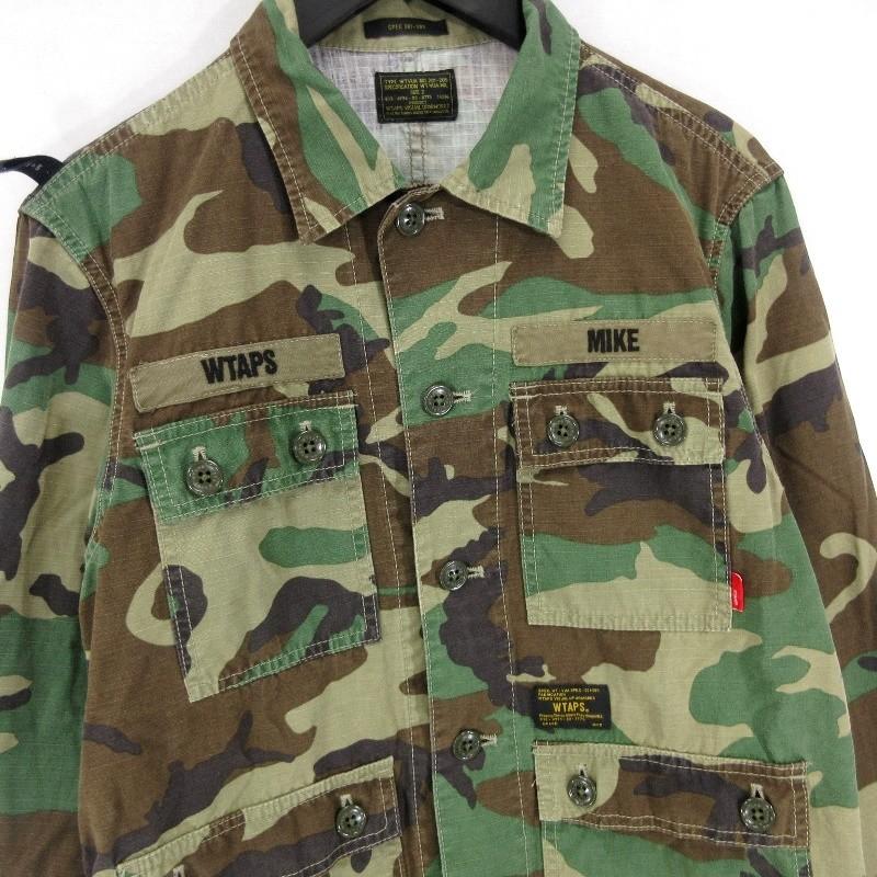 WTAPS ダブルタップス 長袖ミリタリーシャツ JUNGLE LS sneak 132GWDT 