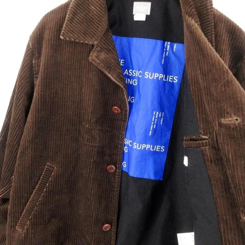 未使用 DELUXE デラックス コーデュロイジャケット 17AD5216 ブラウン  