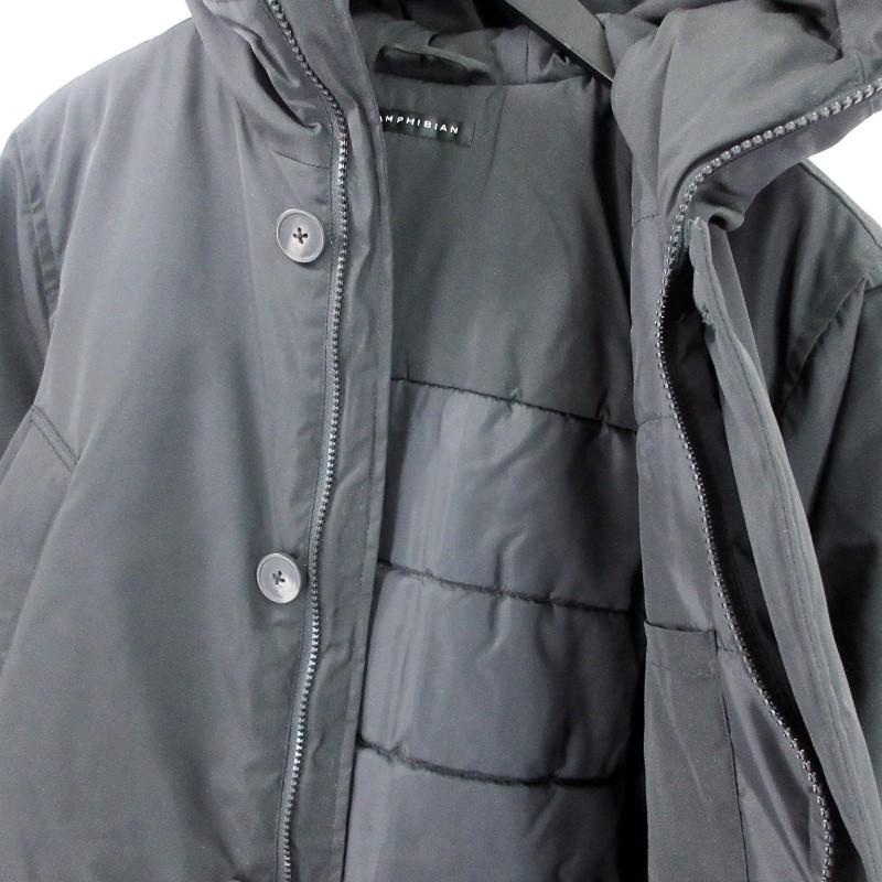 美品 AMPHIBIAN アンフィビアン ダウンジャケット 6029B2001 ブラック  