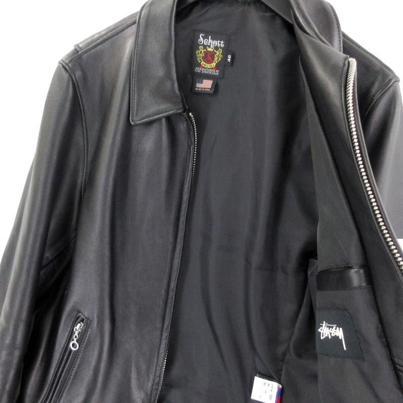 Schott N.Y.C SCHOTT × STUSSY ショット レザージャケット 7547 Schott N.Y.C SCHOTT × STUSSY ショット レザージャケット 7547