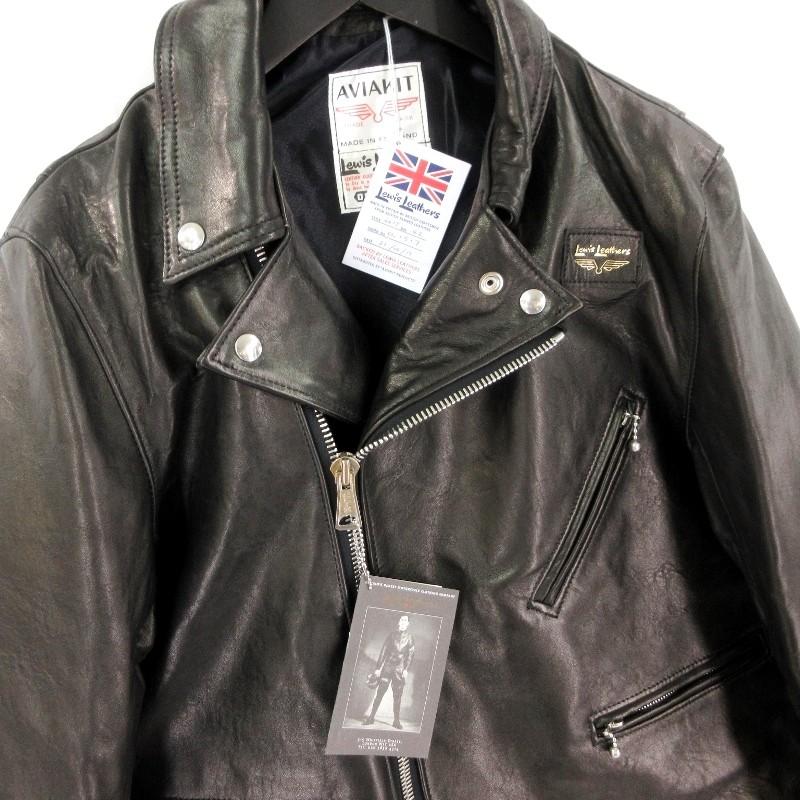 未使用 Lewis Leathers ルイスレザー 441T サイクロン タイトフィット シープスキン スクエア TIGHT FIT ブラック 黒 42 メンズ  中古 20012658｜classic｜03