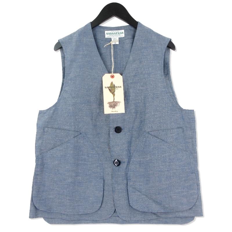 SASSAFRAS 未使用 ササフラス 20SS Landscaper Vest 5.5oz C L
