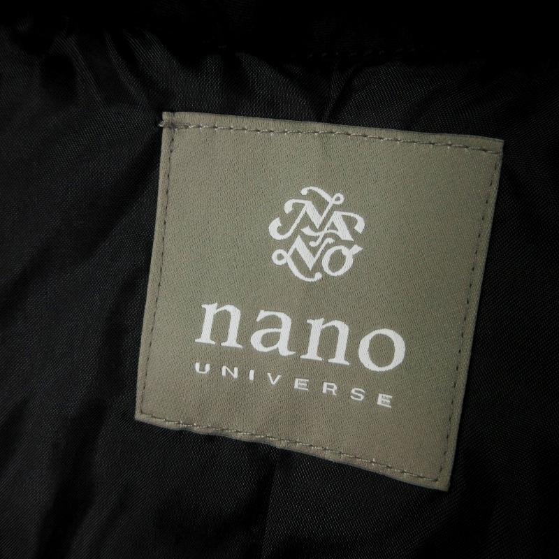 nano universe ナノユニバース ブルゾン 中綿ジャケット ミリタリー フード 674-9212009 コットン ブラック 黒 S メンズ  中古 20013251 :20013251:クラシック - 通販 - Yahoo!ショッピング