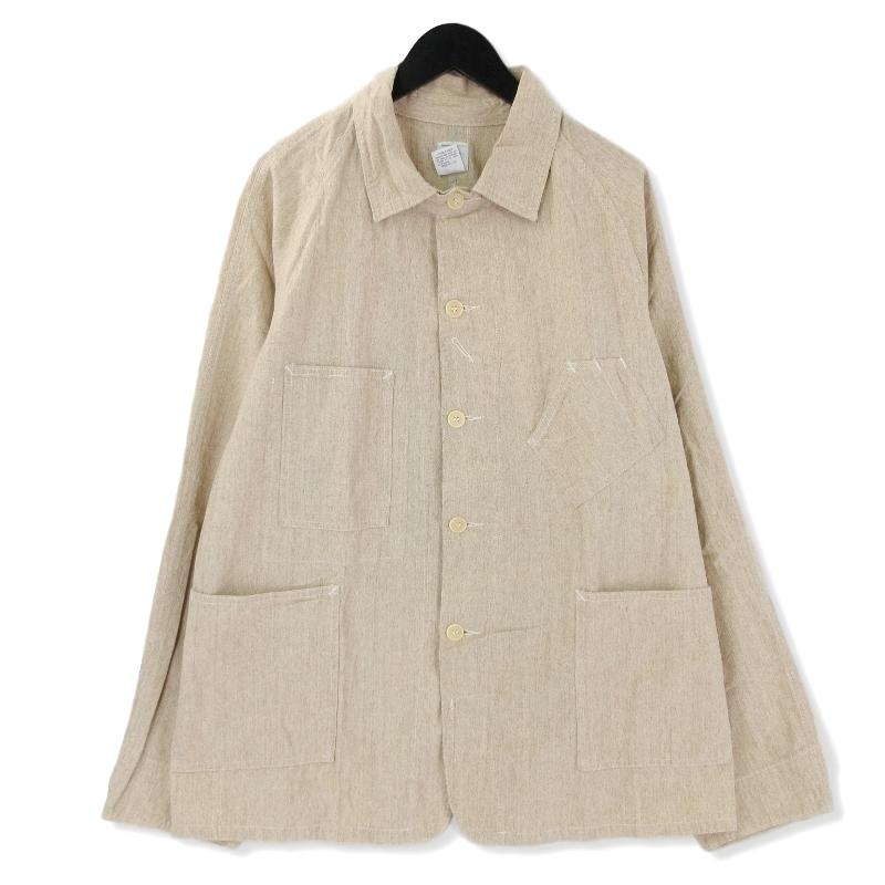 Post Overalls ポストオーバーオールズ カバーオール シャツジャケット ベージュ Xl メンズ 中古 クラシック 通販 Yahoo ショッピング
