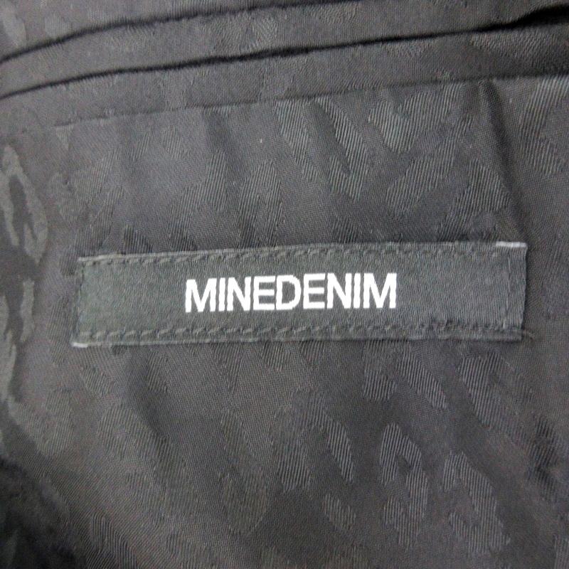 MINEDENIM マインデニム テーラードジャケット デニム レザー MINEDENIM マインデニム テーラードジャケット デニム レザー