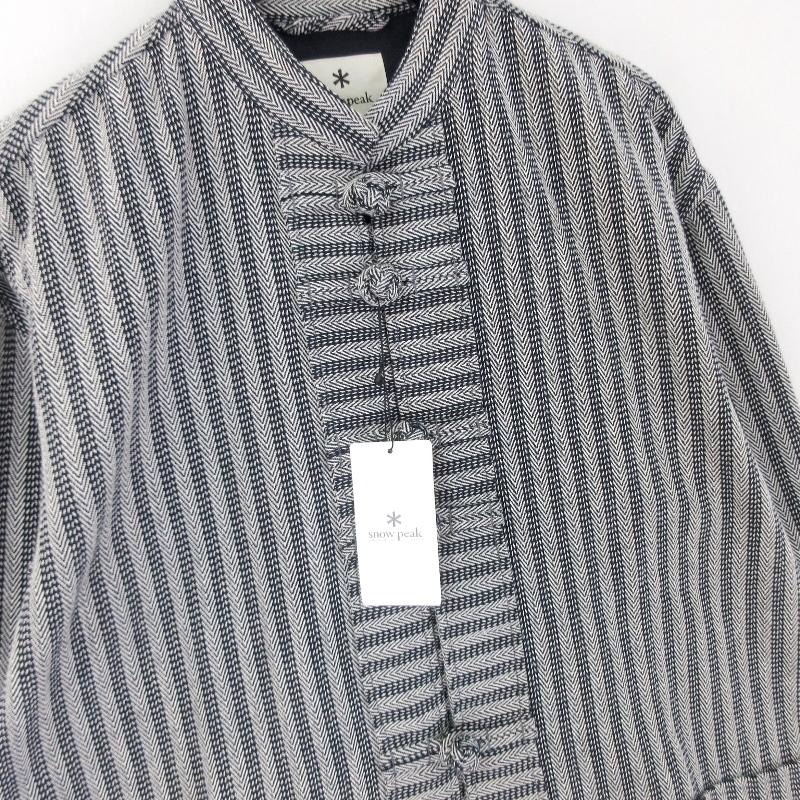ISSEY MIYAKE MEN チャイナジャケット　ストライプ ISSEY MIYAKE MEN チャイナジャケットストライプ