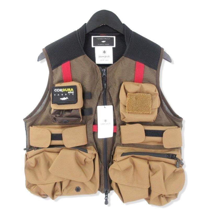 未使用 Snow peak × TONEDTROUT スノーピーク All Round Fishing Vest 