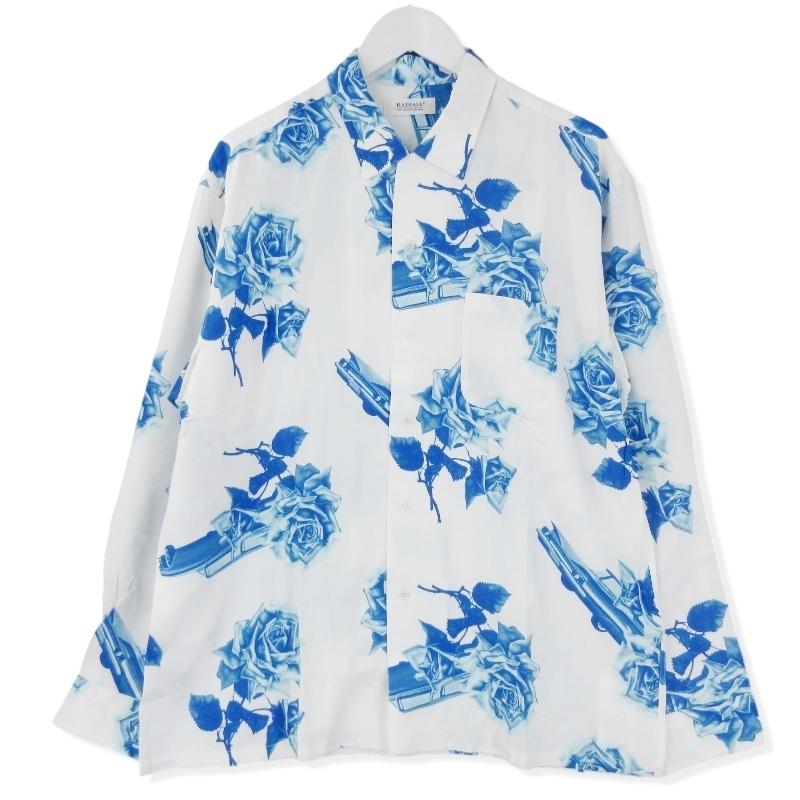 RADIALL 美品 ラディアル CHEVY ROSE OPEN COLLARED SHIRT L/S RAD 